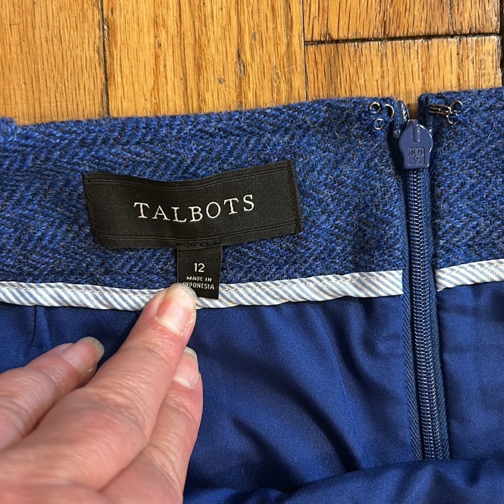 Talbots Blue Skirt- Women’s Size 12 - Picture 2 of 6